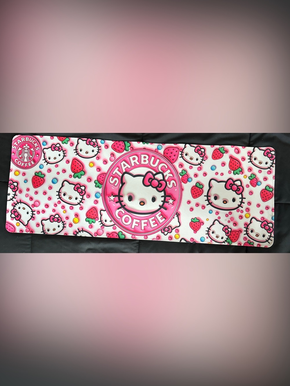 Hello Kitty x Starbucks Pink keyboard mat